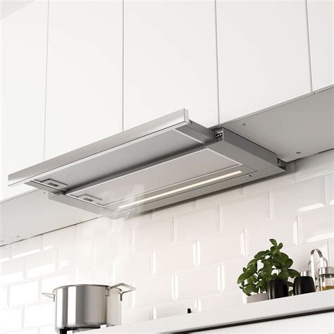 retractable range hood under cabinet